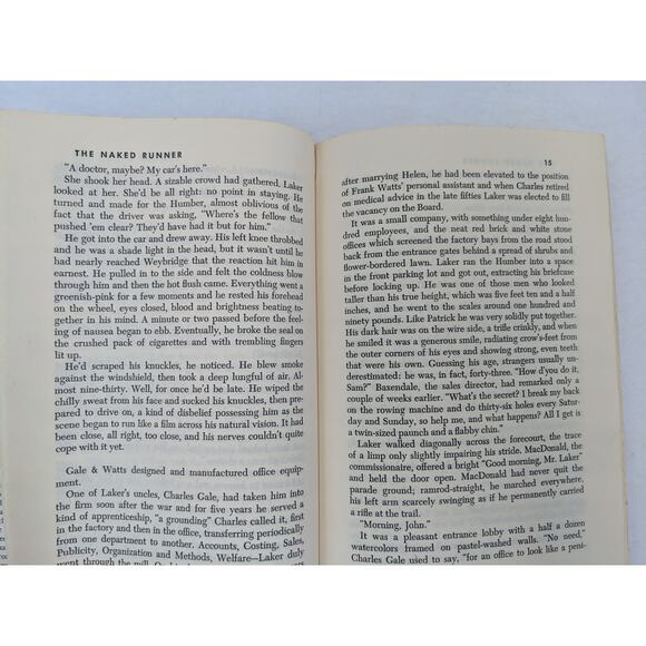Naked Runner By Francis Clifford Vintage Spy Novel Mystery Early Edition 1966 - Picture 5 of 16